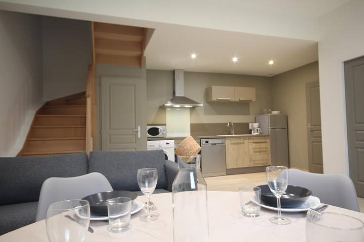 Gîte pour 4 personnes, avec Terrasse ainsi que Jardin et Vue
