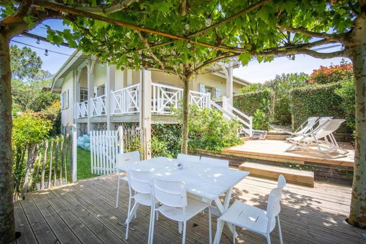 Villa pour 8 personnes, avec vue ainsi que jardin et piscine, animaux acceptés à Moliets-et-Maa - 3