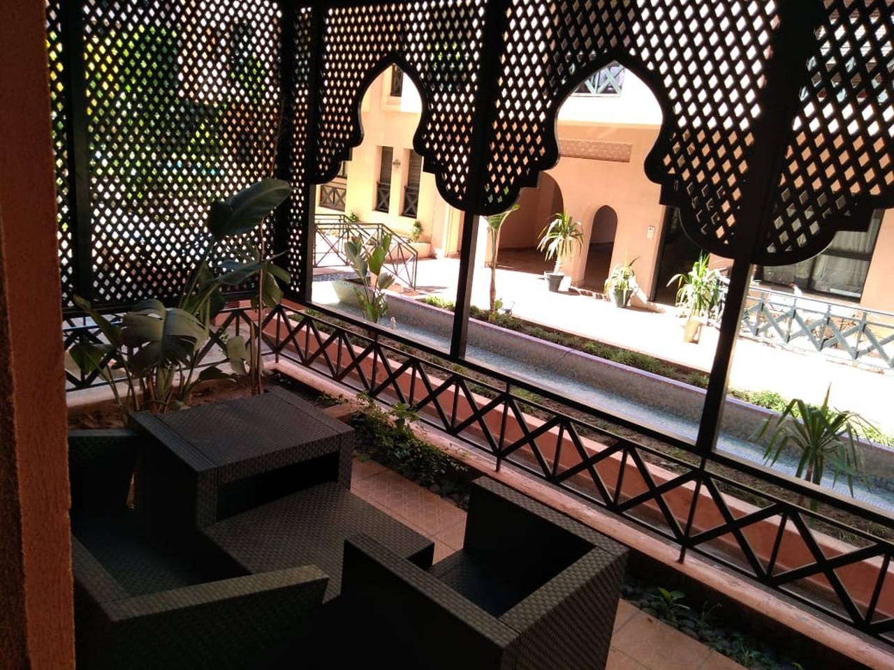 Appartement entier, Appartement agréable à Marrakech avec piscine partagée in arrondissement de Guéliz, Marrakech