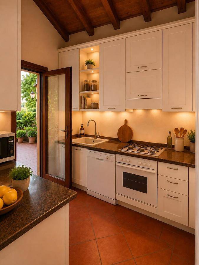 Lakeview Villa in Golf Resort, Ac, Private garden in Soiano del Lago, Gardasee-Berge