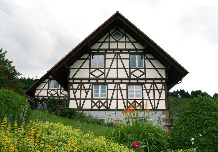 Location de vacances pour 4 personnes, avec terrasse ainsi que jardin et sauna à Durbach