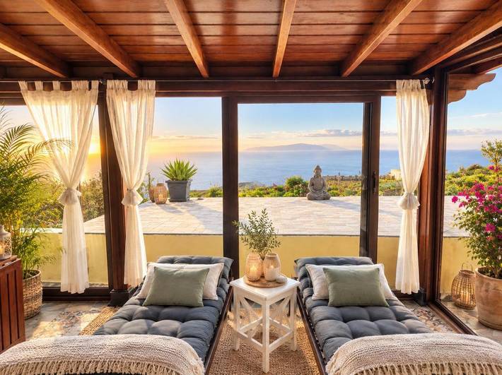 Casa rural para 5 personas, con Balcón y Jacuzzi además de Terraza y Jardín en La Palma