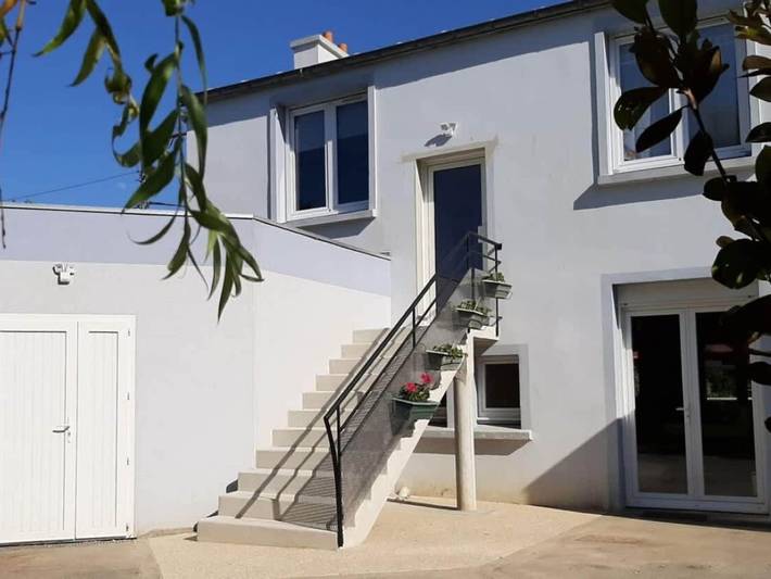 Gîte pour 2 personnes, avec jardin et terrasse, adapté aux familles à Locmaria-Plouzané