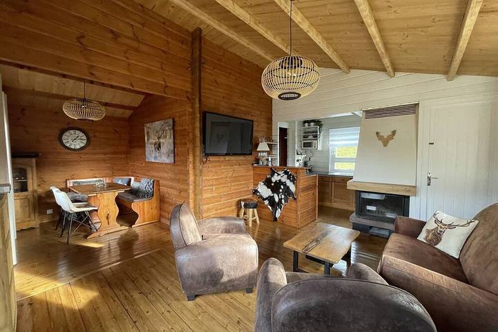 Chalet pour 5 personnes, avec jardin et balcon