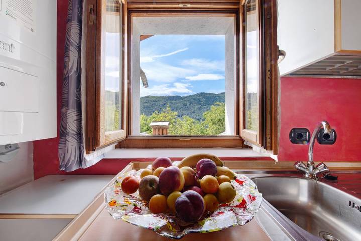 Estúdio inteiro, Estúdio 'La Fonte Di Mariella' com vista para a montanha, área de bem-estar e acesso Wi-Fi in Dosso del Liro, Lago de Como