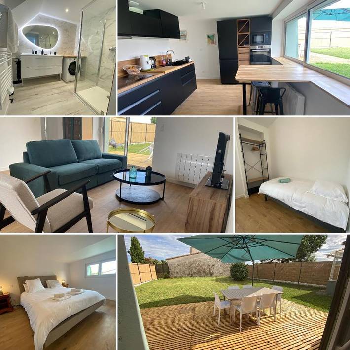 Maison de vacances pour 6 personnes, avec vue et jardin
