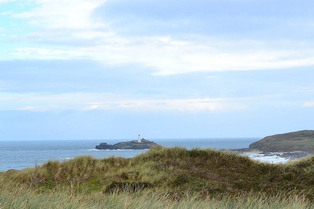 Atemberaubendes Chalet am Strand mit Blick auf den Leuchtturm - Gwithian Towans, St. Ives Bay in Gwithian, Cornwall