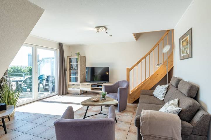 Ganze Wohnung, Domizil am Hafen Ferienwohnung Ricarda in Büsum mit Balkon und 500m zum Strand in Hafen Büsum, Büsum