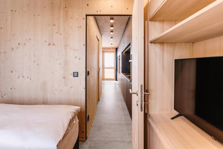 Vakantiewoning voor 2 personen, with terras and sauna as well as uitzicht in Mellau
