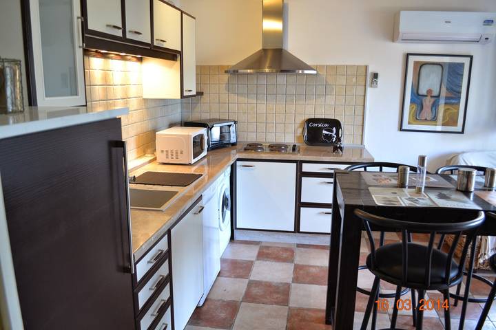 Ganze Wohnung, Apartment 'Rez-de-villa Taglio-Isolaccio' mit Bergblick, Wlan und Klimaanlage in Taglio-Isolaccio, Corte und Umgebung