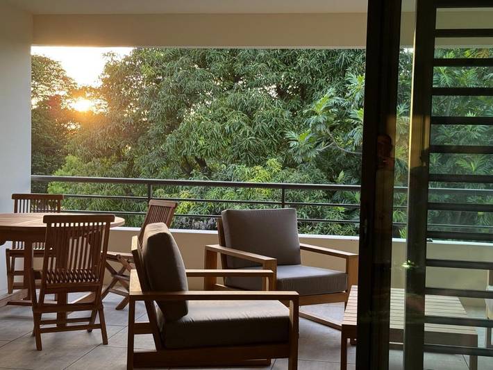 Appartement de vacances pour 4 personnes, avec vue et jardin