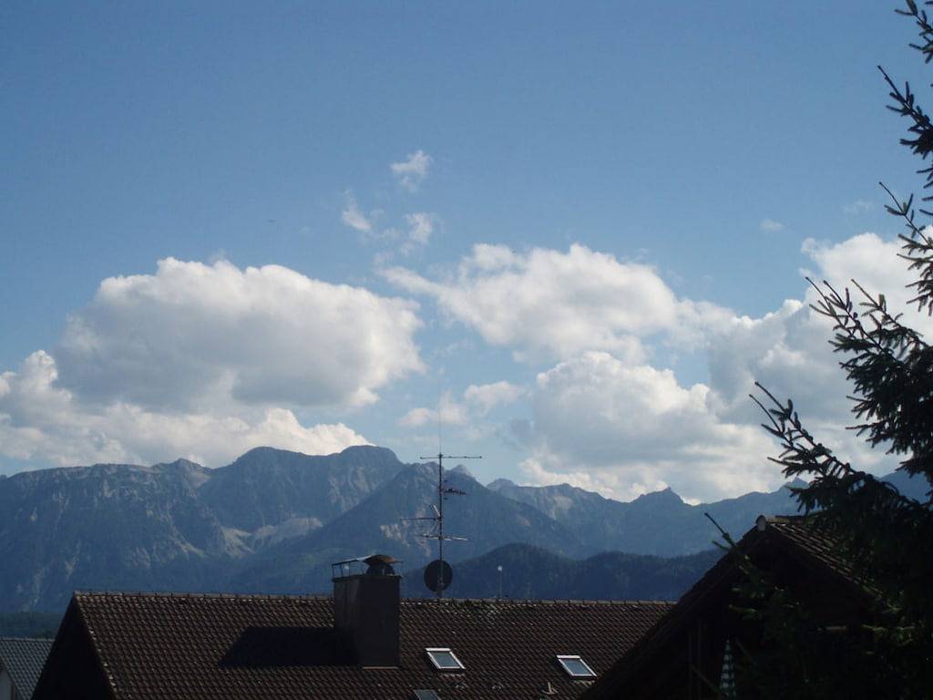 Vakantieappartement met 1 slaapkamer in Hopferau, Zwaben (Bayern)