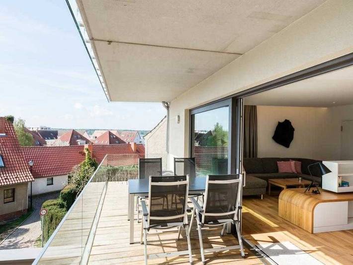Ferienwohnung für 2 Personen, mit Balkon und Ausblick sowie Balkon/Terrasse und Seeblick an der Müritz - 3