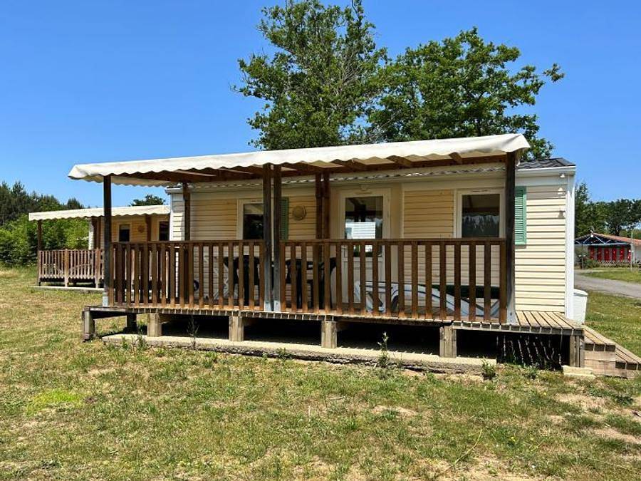 Camping Les Pins du Soleil - Mobile home 4 persons - 2 Comfort rooms in Saint-Paul-lès-Dax, Dax region