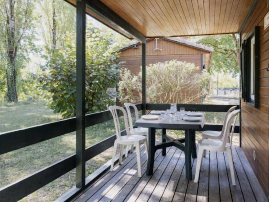 Camping Ile du Pont  - Chalet 4 personas - Casa de campo clásica 2bed. 4 in Mirande, Gers