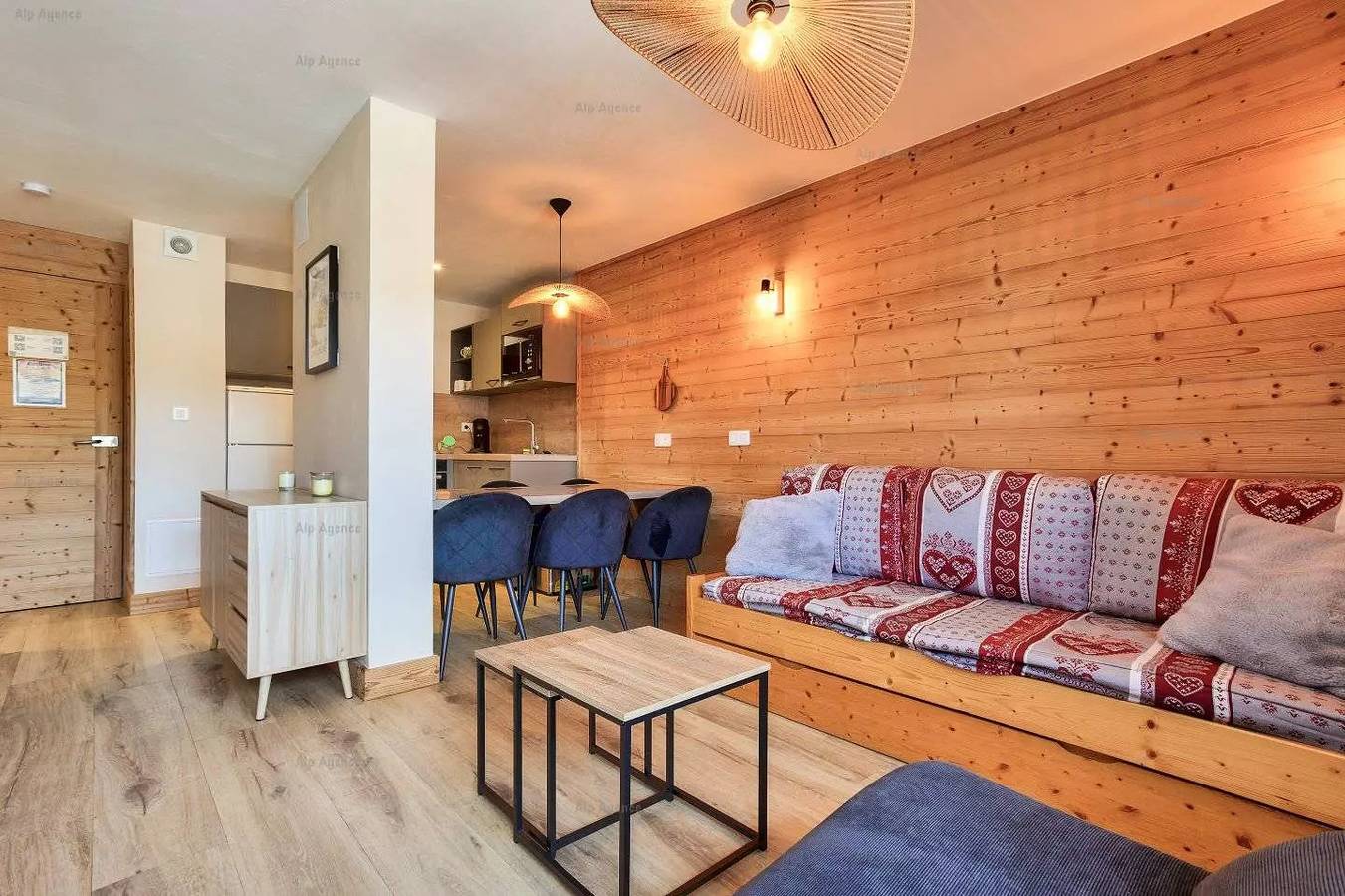 Ganze Wohnung, Ferienwohnung 2 Zimmer + Kabine 6 Pers - Les Hameaux 2 - 211H2 - Plagne Villages in Plagne Villages, La Plagne-Tarentaise