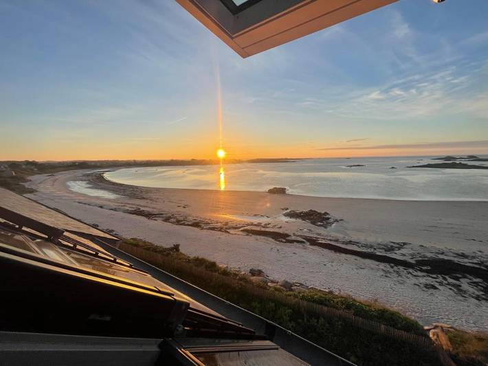 Location de vacances pour 5 personnes, avec jardin et vue à Santec