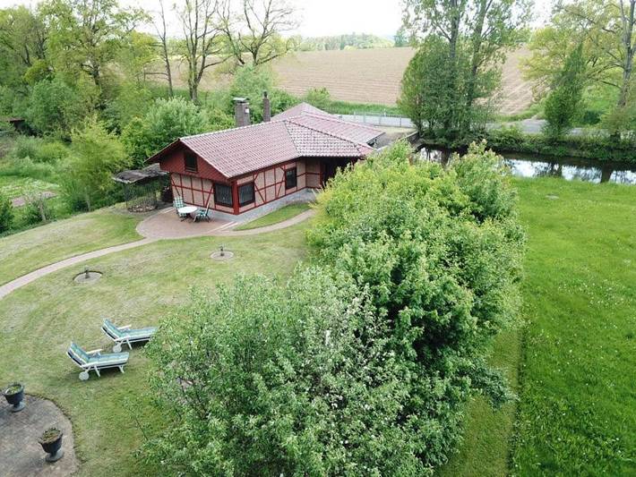 Ferienhaus für 4 Personen, mit Terrasse und Garten sowie Seeblick in Eschwege