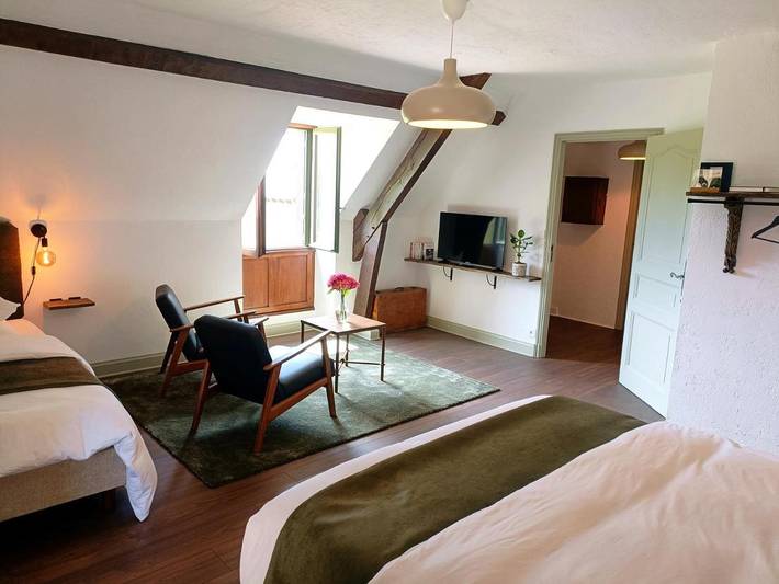 Maison d’hôte pour 3 personnes, avec vue ainsi que jardin et balcon à Antrain - 4
