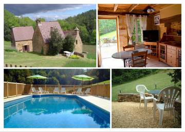 Gîte pour 2 personnes, avec vue ainsi que piscine et jardin, animaux acceptés à Proissans
