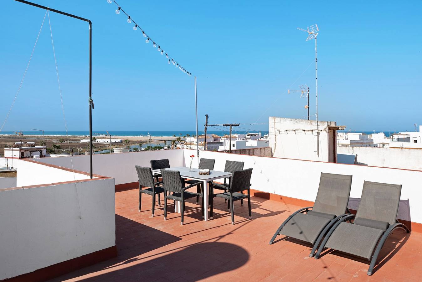 Ganze Wohnung, Ferienwohnung 'Casa Morales 1' mit Meerblick, WLAN und Klimaanlage in Conil de la Frontera, Costa de la Luz