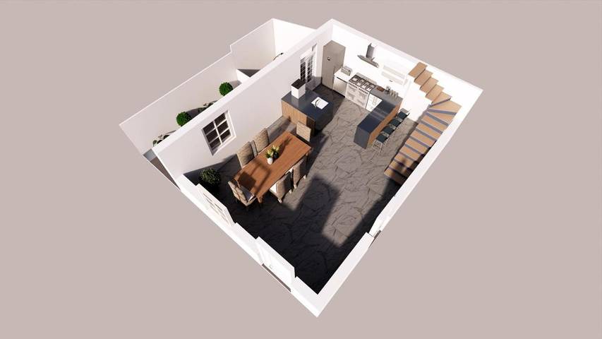 Location de vacances pour 3 personnes, avec piscine ainsi que vue et jardin dans La Sauve - 3
