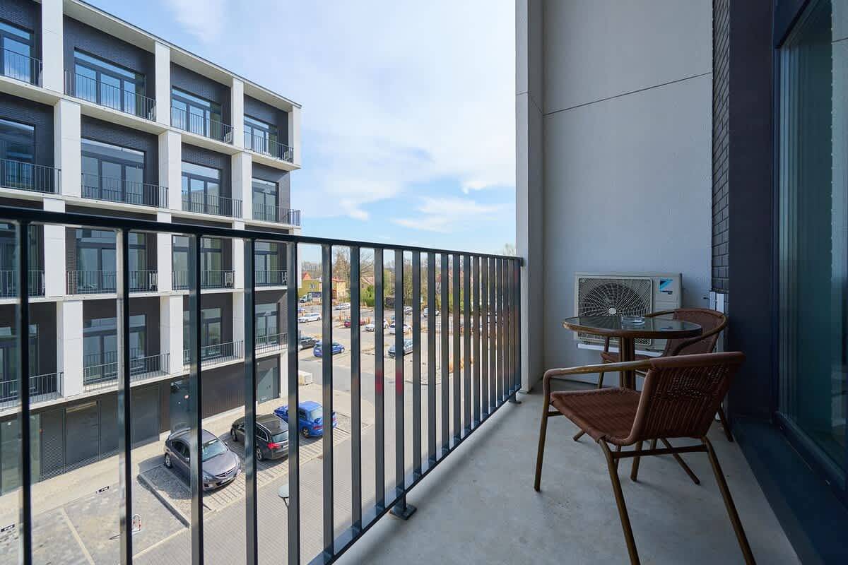 Ganzes Studio, Studio für 4 Personen mit Balkon/Terrasse in Breslau, Niederschlesien