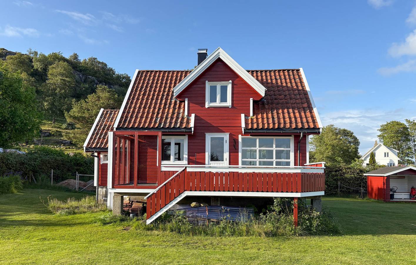 Ferienhaus für 5 Personen mit Terrasse in Rennesøy