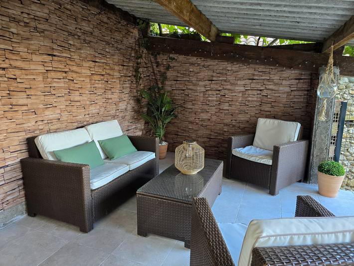 Maison de vacances pour 6 personnes, avec Balcon ainsi que Terrasse et Jardin
