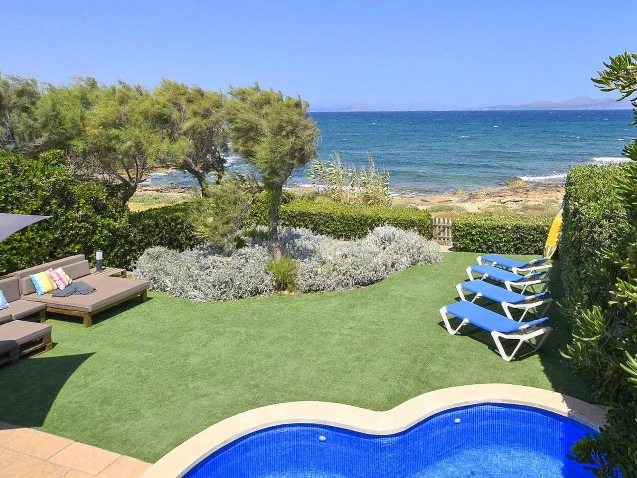 Gemütliches Ferienhaus in Urbanització S'estanyol mit Privatem Pool in Colònia de Sant Pere, Artà