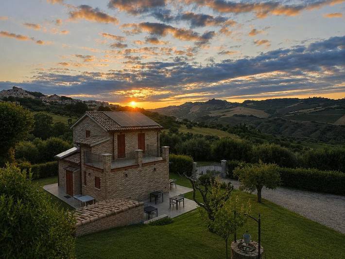 Casa vacanza per 2 persone, con Balcone e Terrazza nonché Giardino e Panorama a Monteprandone