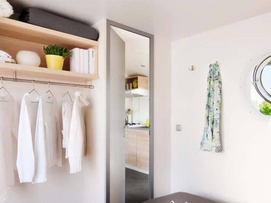 Camping Les Eaux Chaudes - Mobilheim 4 personen - Berger Komfort Plus - Klimaanlage - Tv in Digne-les-Bains, Alpes-de-Haute-Provence