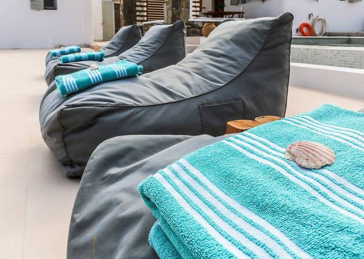 Ganze Wohnung, Ferienwohnung für 4 Personen mit Pool in Kalafati, Mykonos