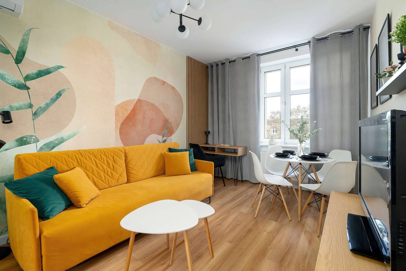 Apartamento entero, Hetmańska 3 Poznań | Yellow Apartment with Air Conditioning in Łazarz, Poznań