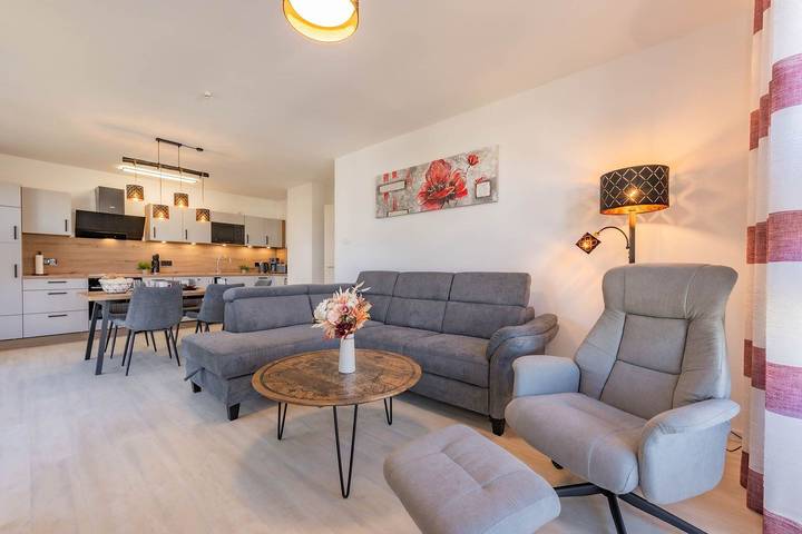Ferienwohnung für 4 Personen, mit Balkon und Sauna in Loddin