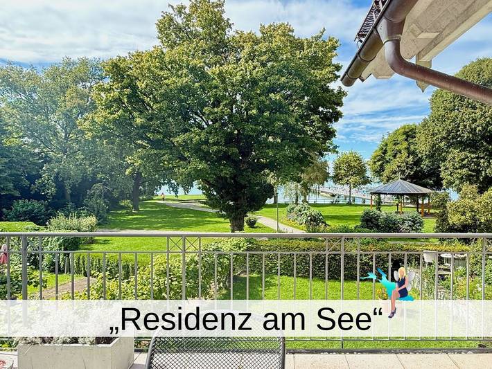 Ferienwohnung für 4 Personen, mit Balkon und Seeblick sowie Ausblick in Nonnenhorn