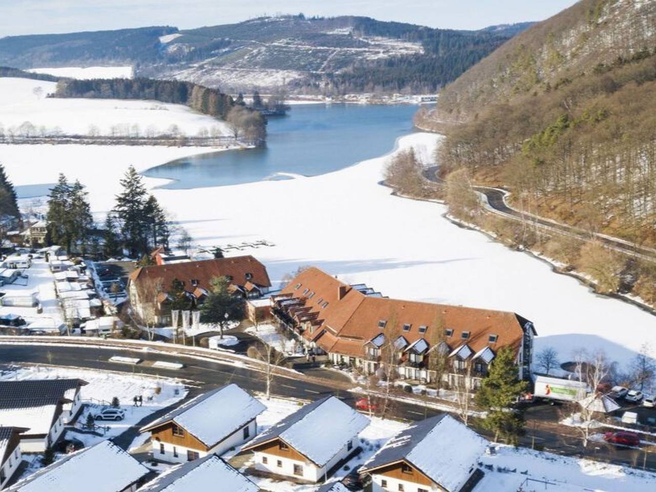 Göbels Seehotel - Galerie-Doppelzimmer Landseite in Diemelsee, die Mittelgebirge