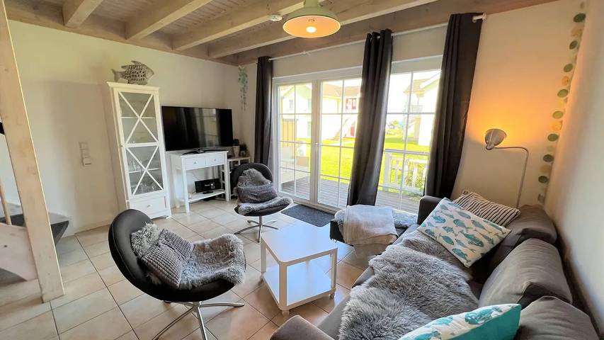 Ferienhaus für 6 Personen, mit Garten und Whirlpool sowie Terrasse und Sauna, mit Haustier in Hansa-Park