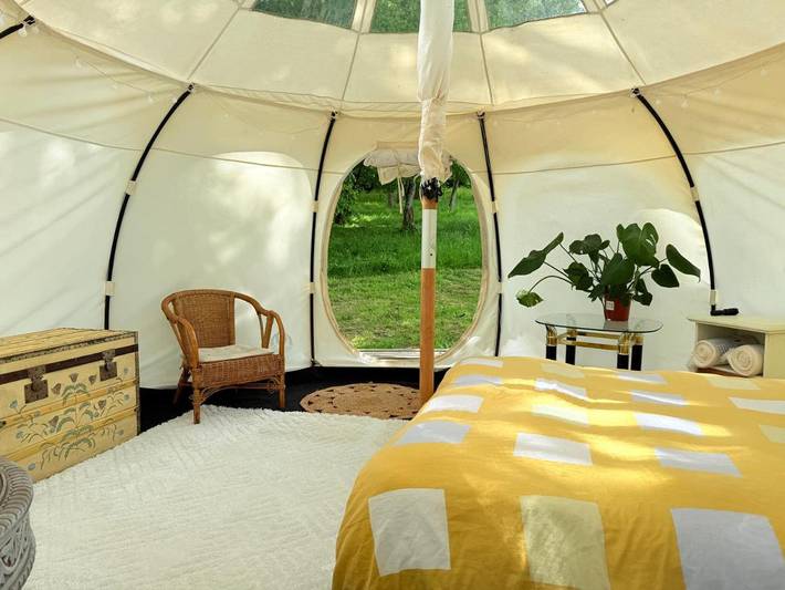 Tente pour 2 personnes, avec vue ainsi que piscine et jardin dans Haute-Vienne - 4