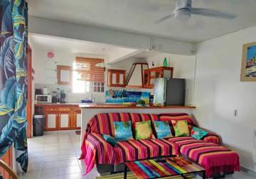 Gîte pour 4 personnes, avec terrasse à Vieux-Habitants