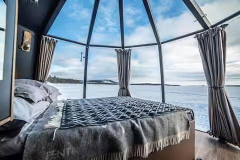 Parc de vacances pour 2 personnes, avec sauna ainsi que vue sur le lac et vue à Rovaniemi - 3