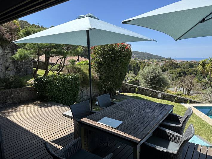 Location de vacances pour 6 personnes, avec piscine ainsi que vue sur l’océan et jardin dans Caminha - 4