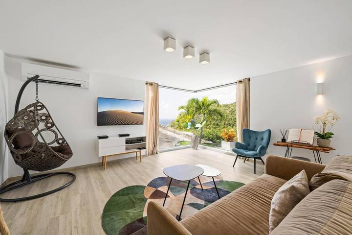 Chalet para 2 personas, con piscina además de jardín y vistas en Saint-Barthélemy