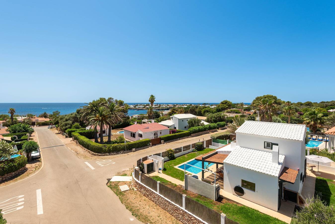 Villa 'Binimadi' con vistas al mar, Wi-Fi y aire acondicionado in Binisafua, Sant Lluís