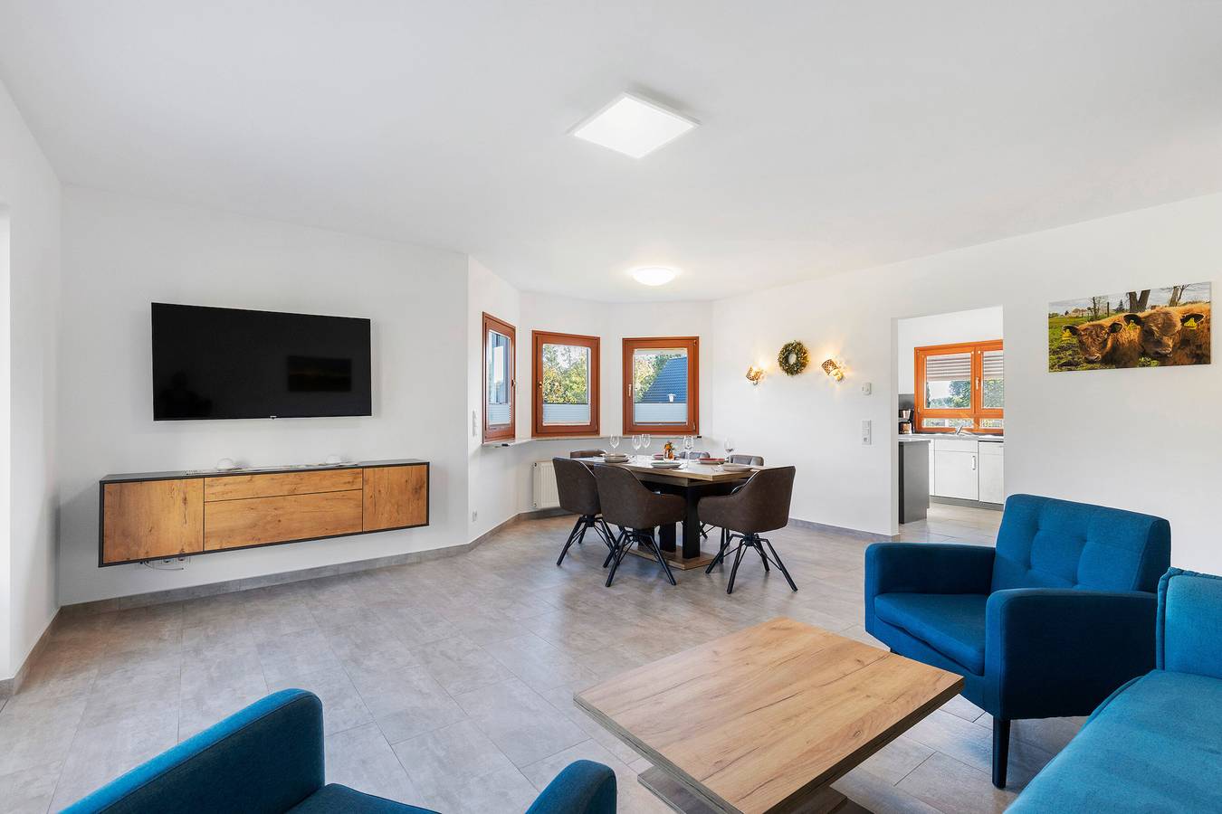 Appartement entier, Appartement 'Am Gallowayhof' avec terrasse privée, jardin privé et Wi-Fi in Lac de l'Ucker supérieur, Uckermark