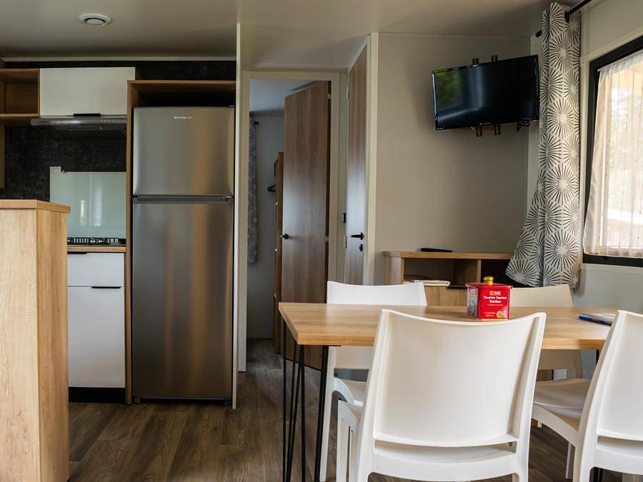 Camping Entre Terre et Mer  - Mobilhome 6 personas - Mobil home Privilège (3 habitaciones) 2 baños in Pont-Scorff, Côte des Mégalithes