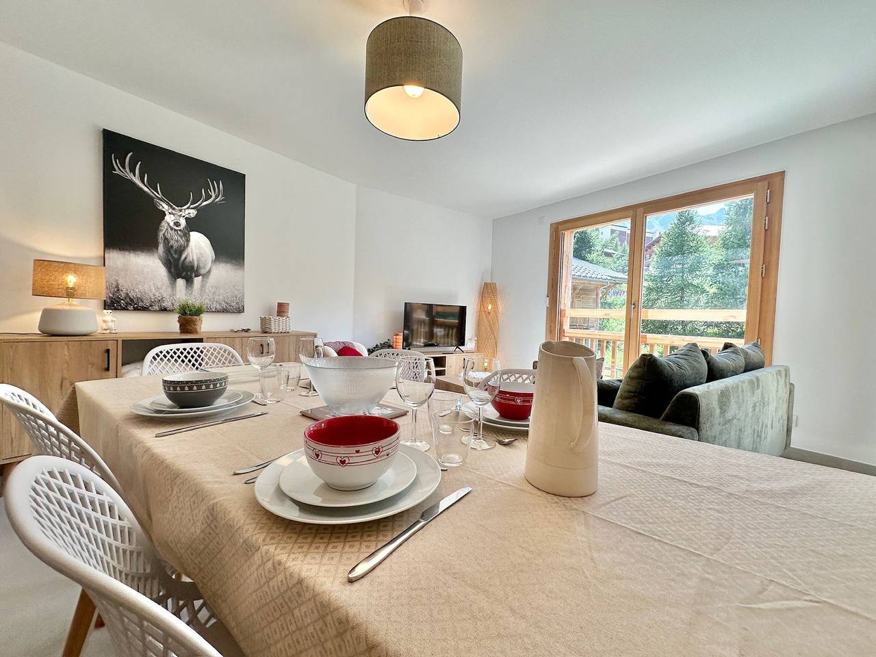 Geheel appartement, Vakantieappartement voor 7 personen met balkon in Vars, Briançon en omgeving