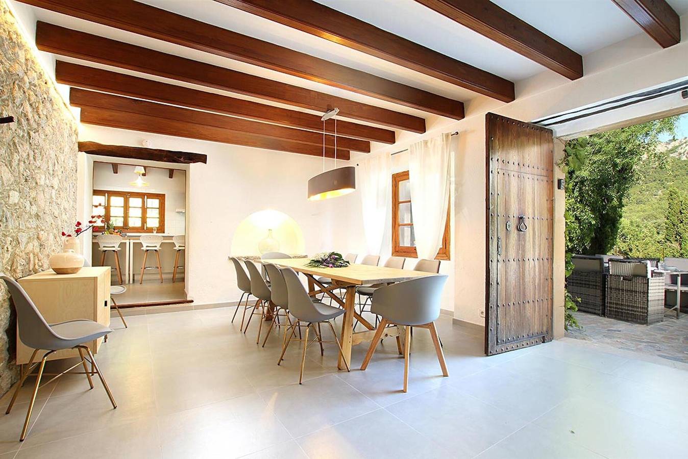 Finca "Jaume Romona" met Uitzicht op de Bergen, Zwembad, Wifi, Airconditioning, Terras & Tuin in Vall de Colonya, Pollença