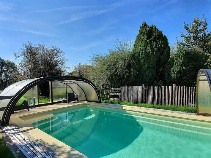 Gîte für 4 Personen, mit Terrasse und Garten sowie Pool und Ausblick in Mont-Saint-Michel-Bucht - 4