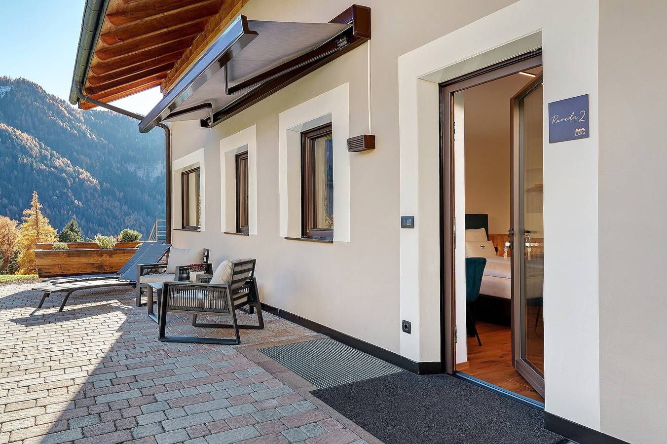 Studio entier, Studio « Lara Ruveda 2 » avec vue sur la montagne, terrasse privée et Wi-Fi in San Giacomo (Sankt Ulrich), St. Ulrich in Gröden